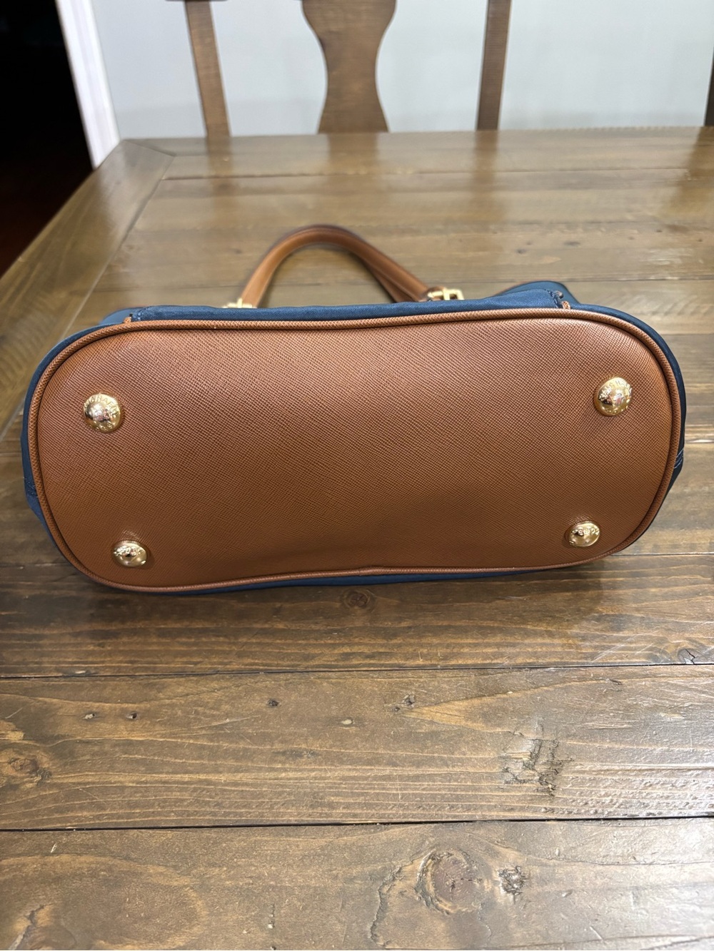 Michael Kors Jet Set Nylon Tote Bag in Navy Blue - Picture 5 of 12